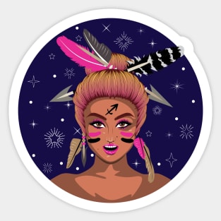 Sagittarius girl Sticker